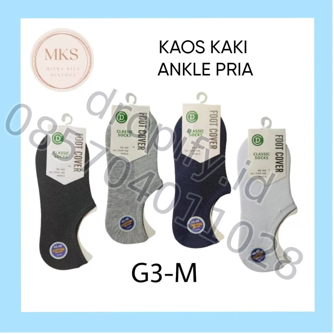 Kaos Kaki Ankle Pria G3-M