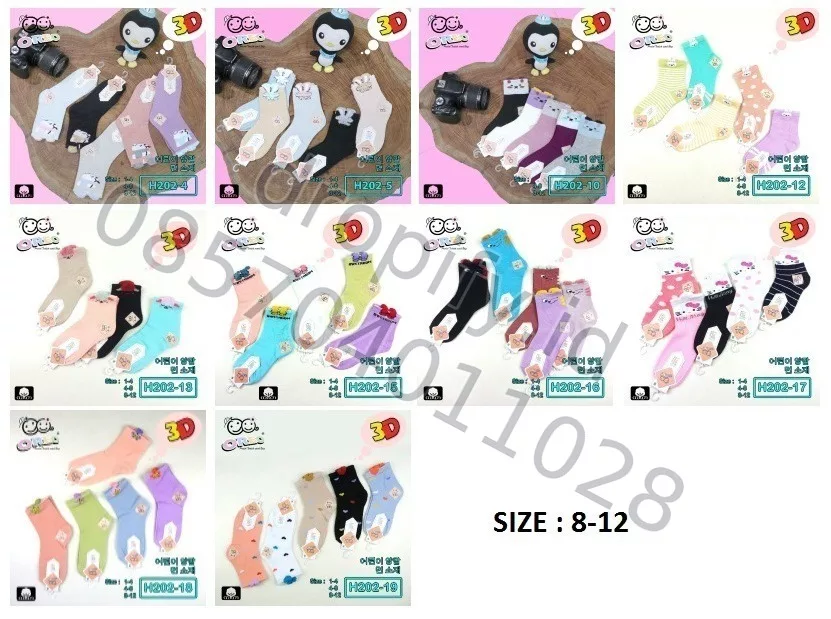 Kaos Kaki Anak Size 8-12