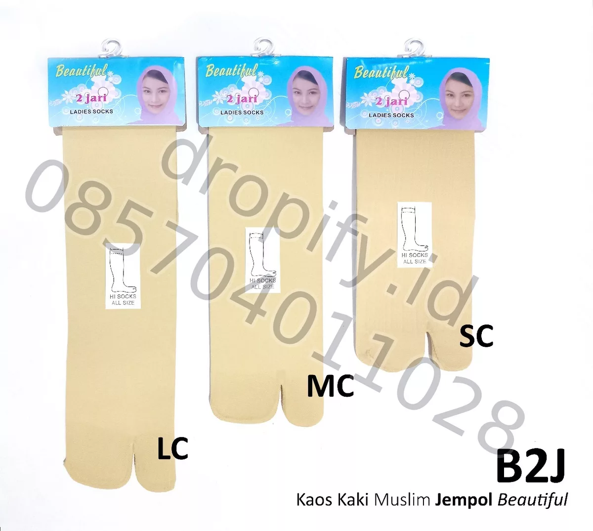 Kaos Kaki Muslim Jempol Beautiful