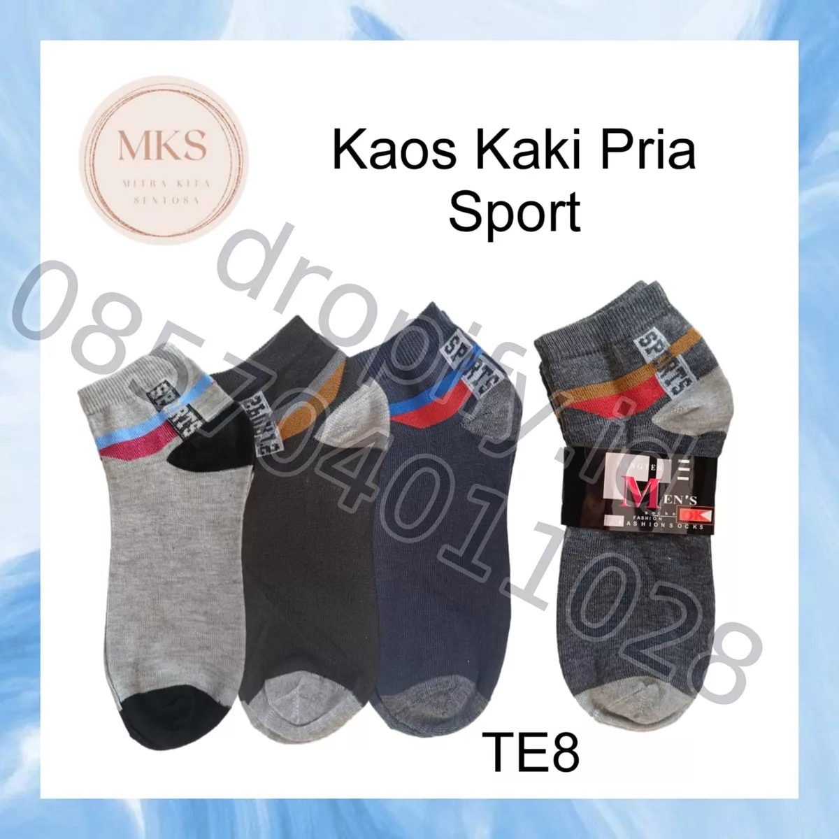 Kaos Kaki Pria Sport TE8