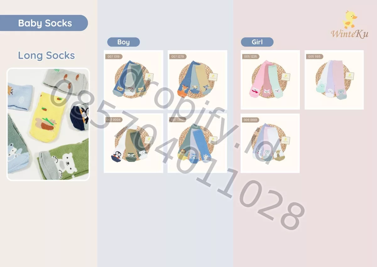 Kaos Kaki Bayi Boy Girl WINTEKU GIRL0051225