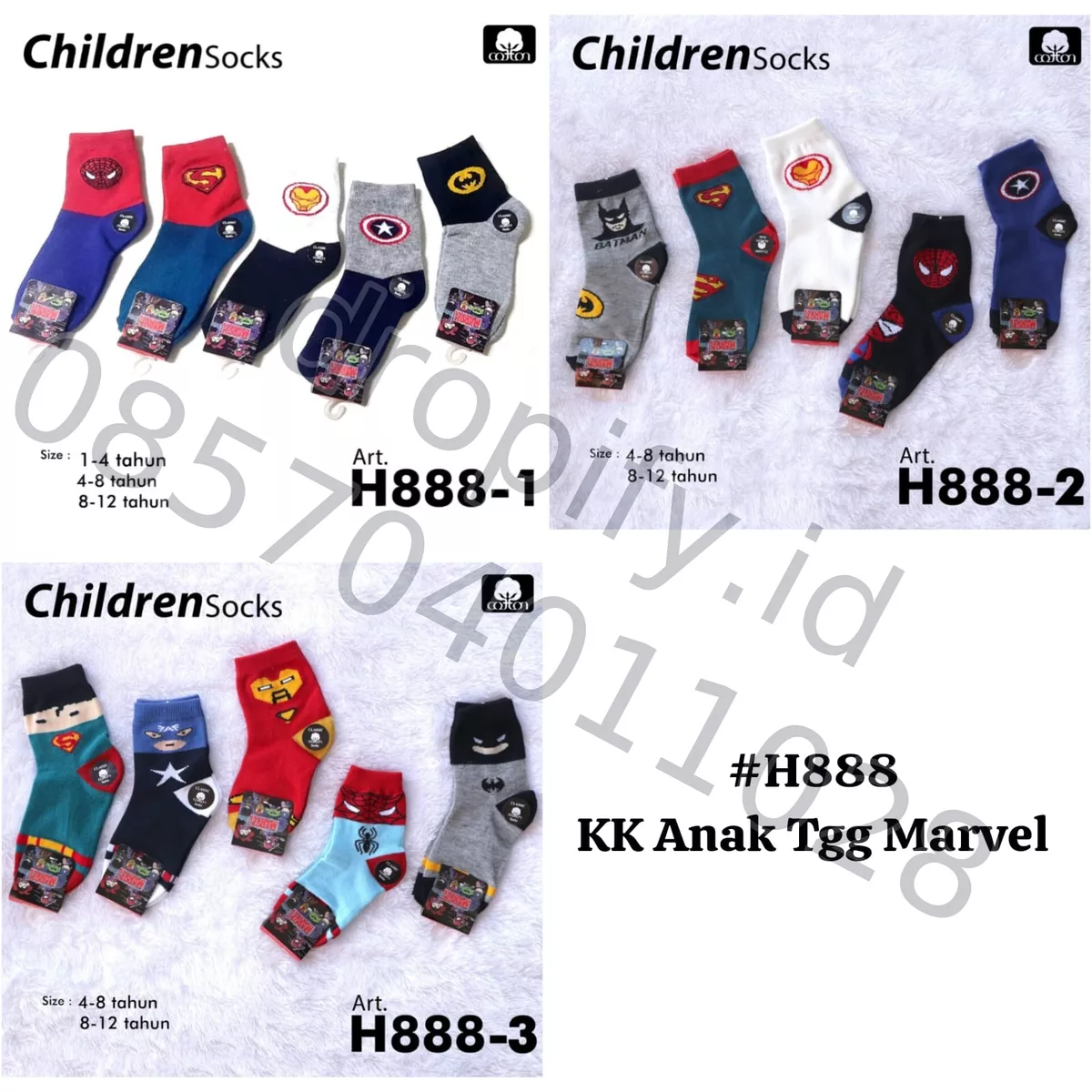 Kaos Kaki Anak Tgg Marvel