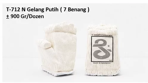 Sarung Tangan Rajut T-712 N Gelang Putih (7 Benang)