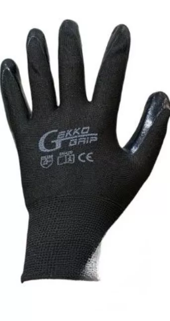 Sarung Tangan Gekko Grip Nitrile Hitam