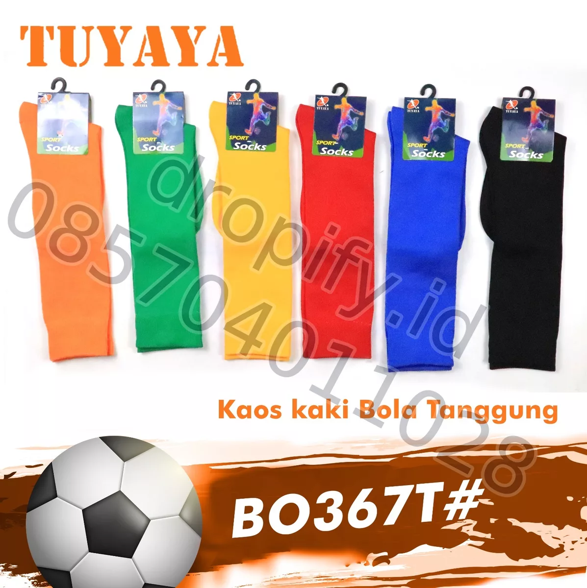 Kaos Kaki Bola TUYAYA BO367T Tanggung
