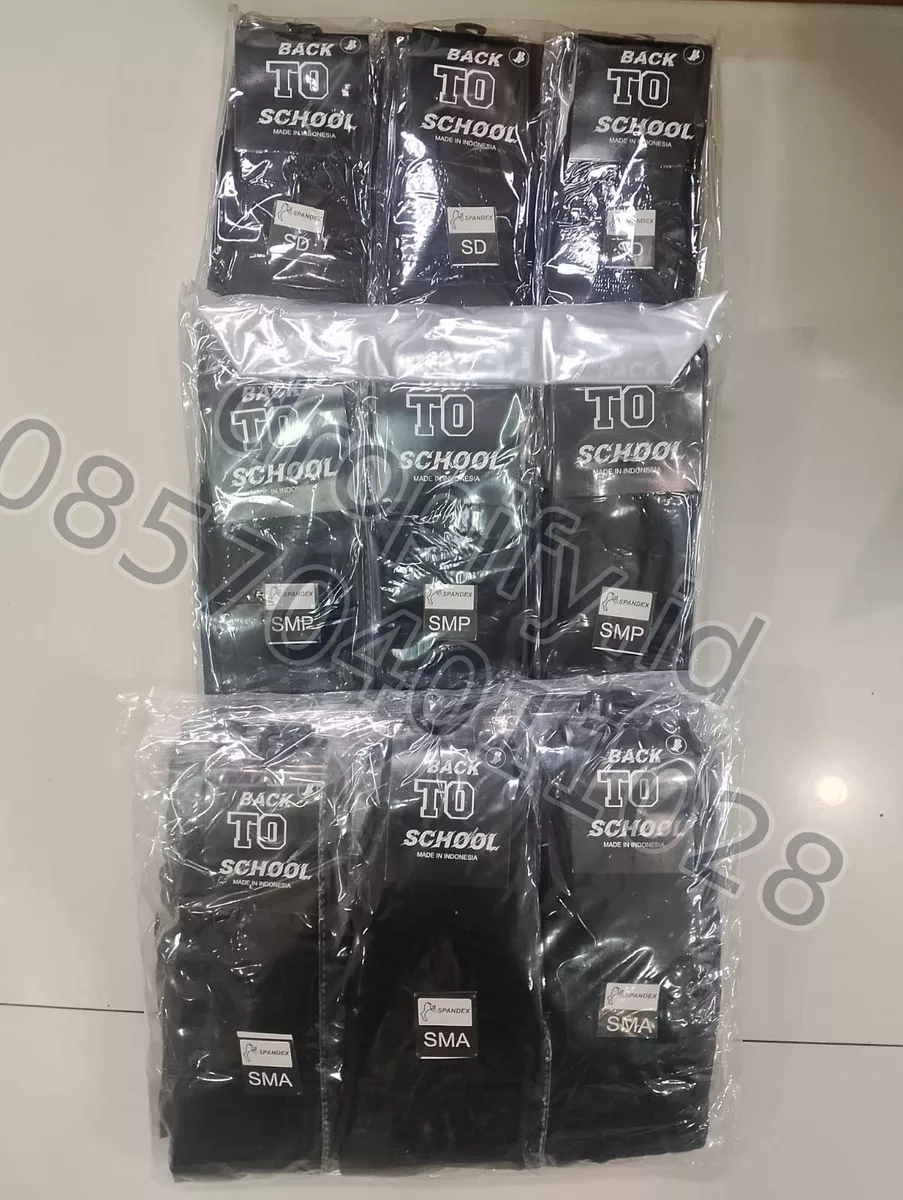 Kaos Kaki Sekolah Back To School Hitam 2