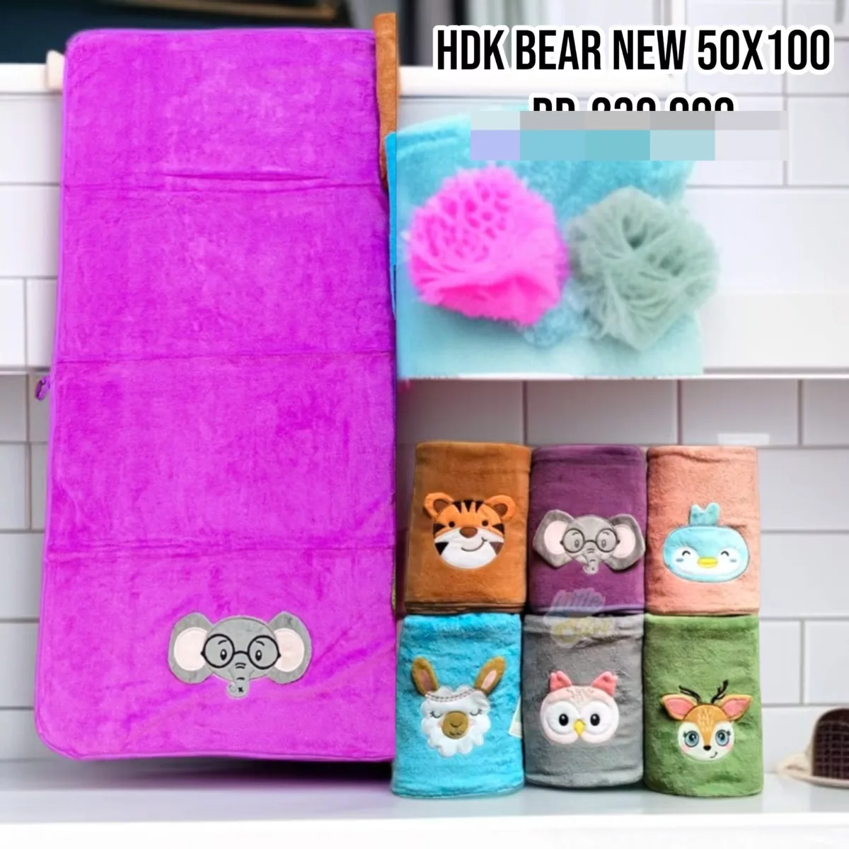 Handuk Bear New 50x100 cm