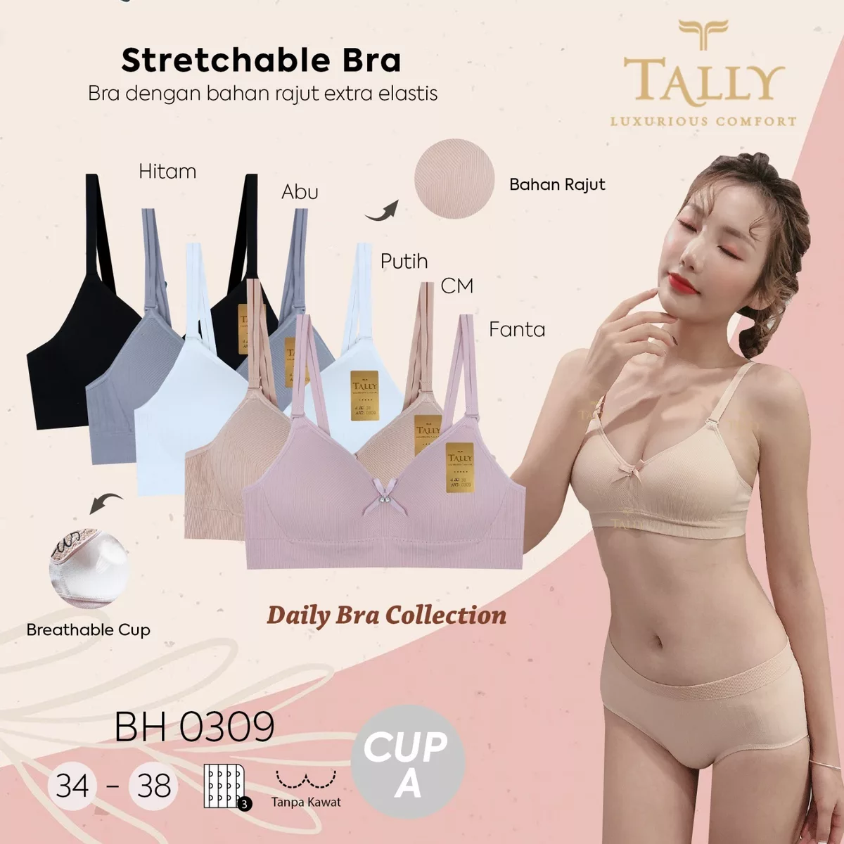Stretchable Bra Tally BH 0309