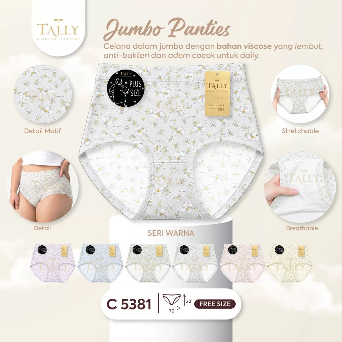 Celana Dalam Wanita Tally C 5381