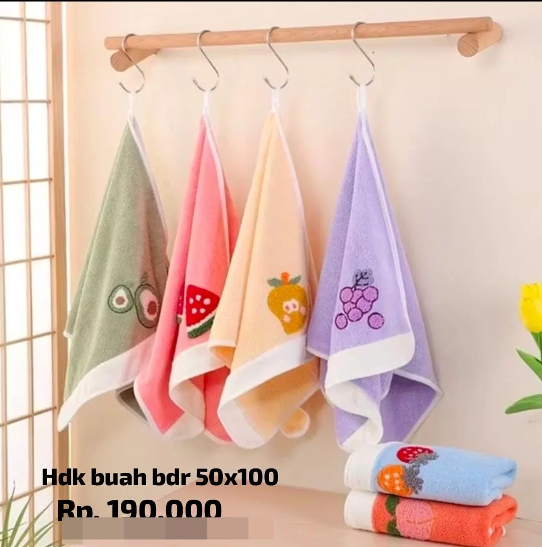Handuk Buah Bordir 50x100 cm
