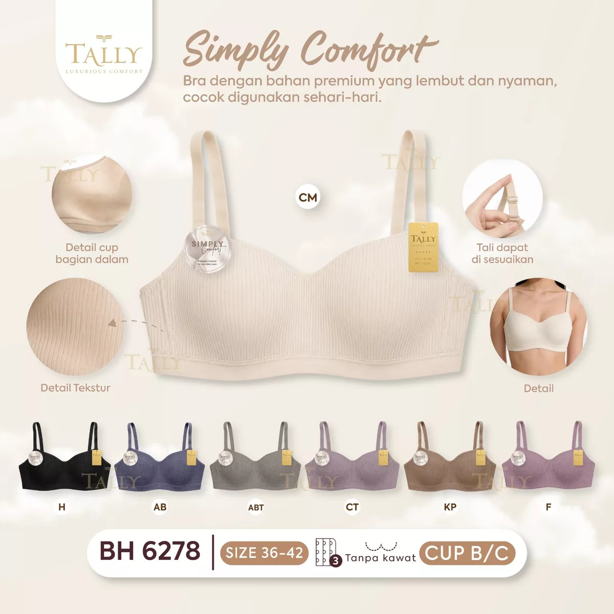 Simply Comfort Bra Tally BH 6278