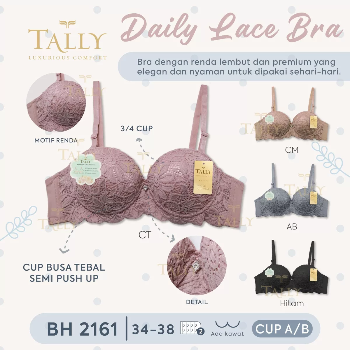 Daily Lace Bra Tally BH 2161