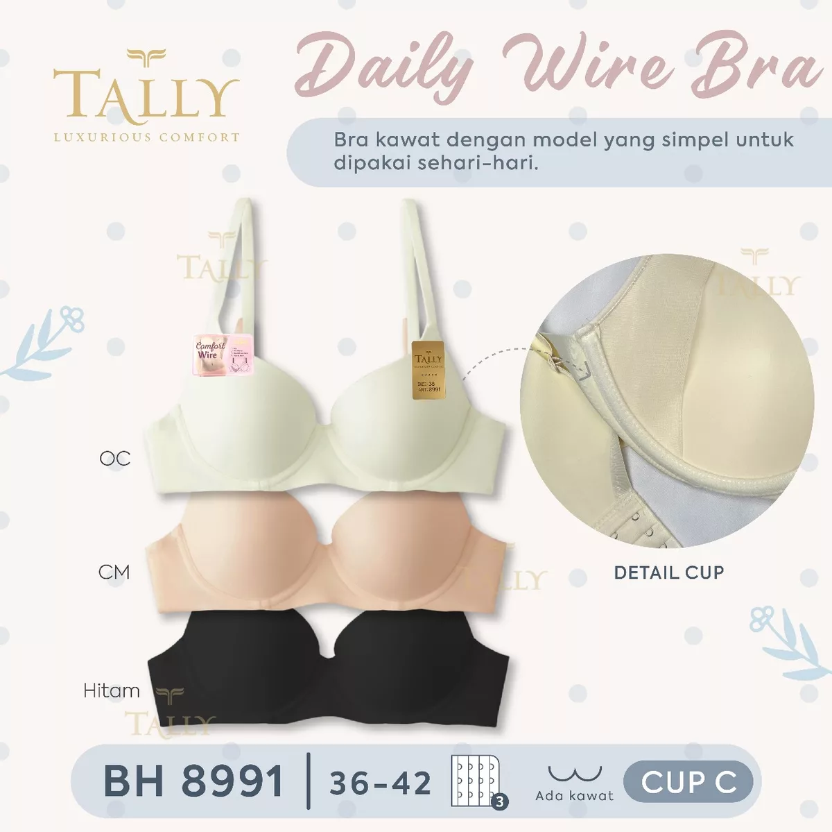 Daily Wire Bra Tally BH 8991