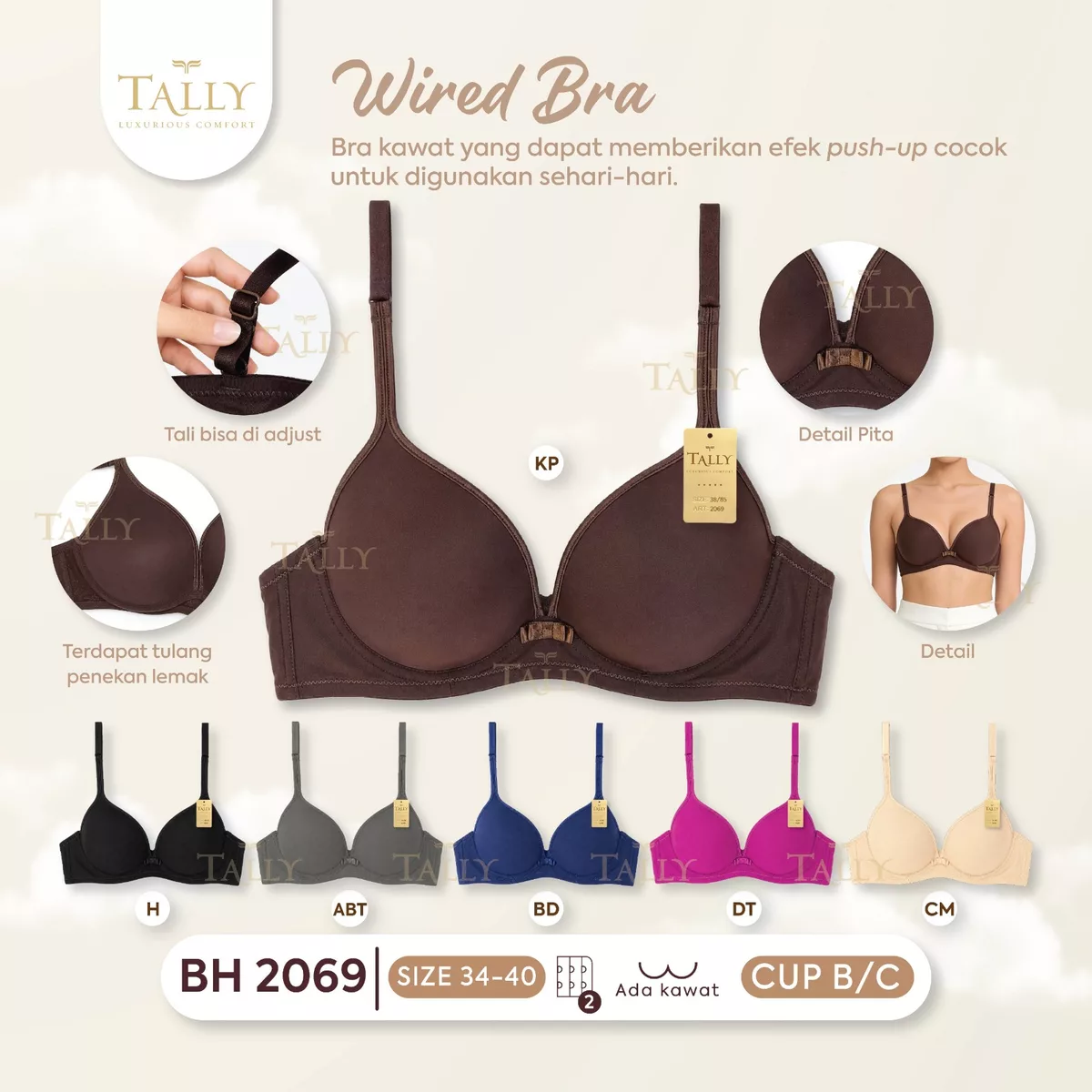 Wired Bra Tally BH 2069