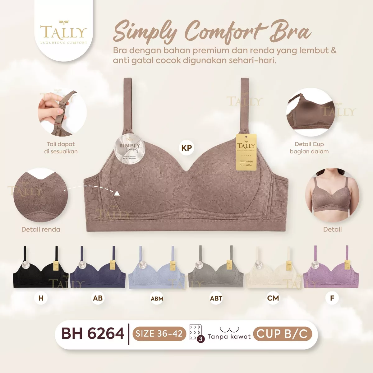Simply Comfort Bra Tally BH 6264