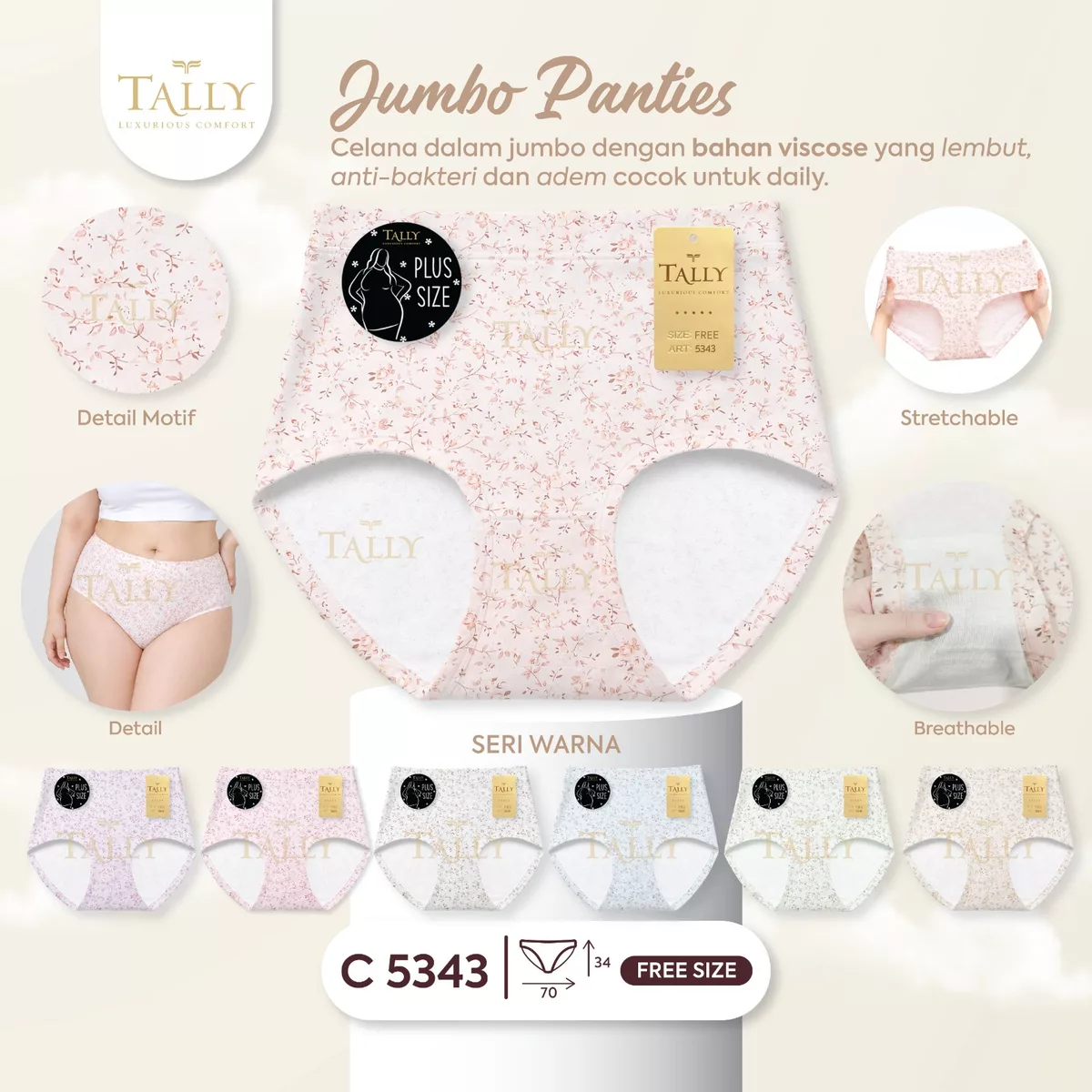 Celana Dalam Wanita Tally C 5343