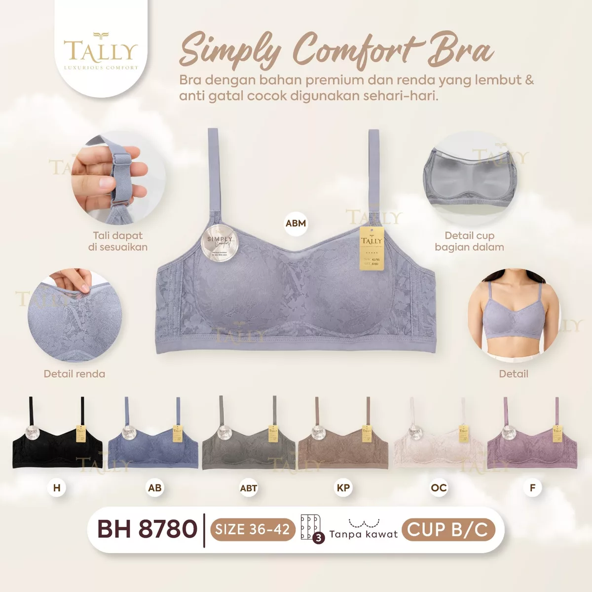 Simply Comfort Bra Tally BH 8780