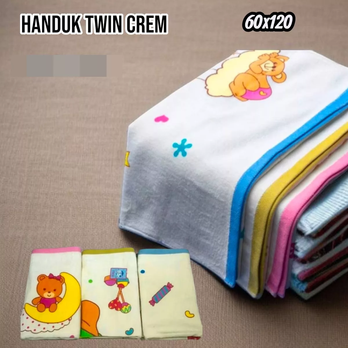Handuk Twin Cream 60x120 cm