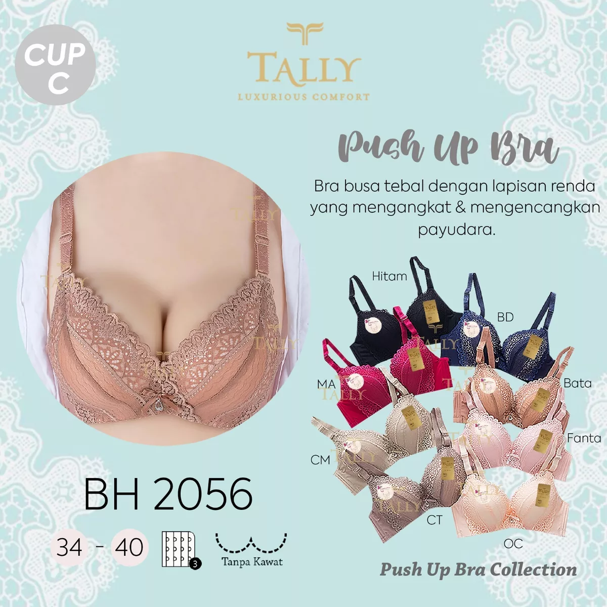 Push Up Bra Tally BH 2056