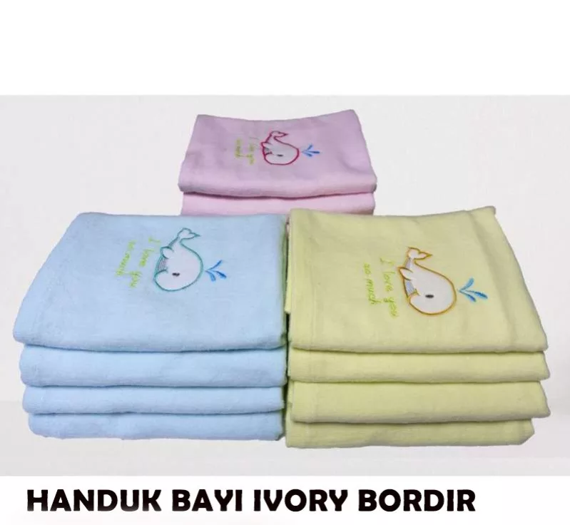 Handuk Bayi Ivory Bordir