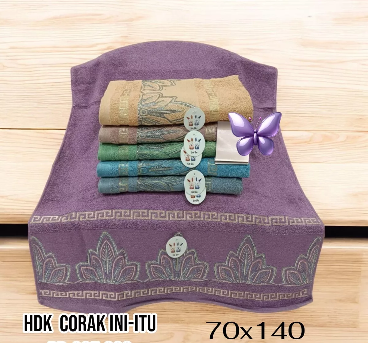 Handuk Corak Ini-Itu 70x140 cm