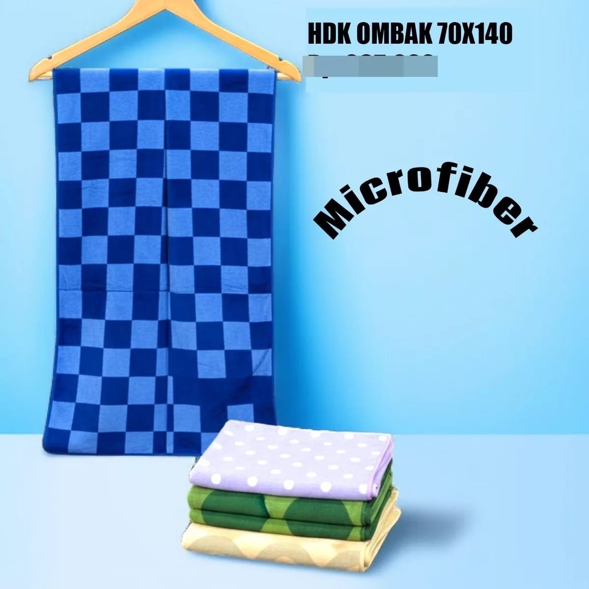Handuk Ombak Microfiber 70x140 cm