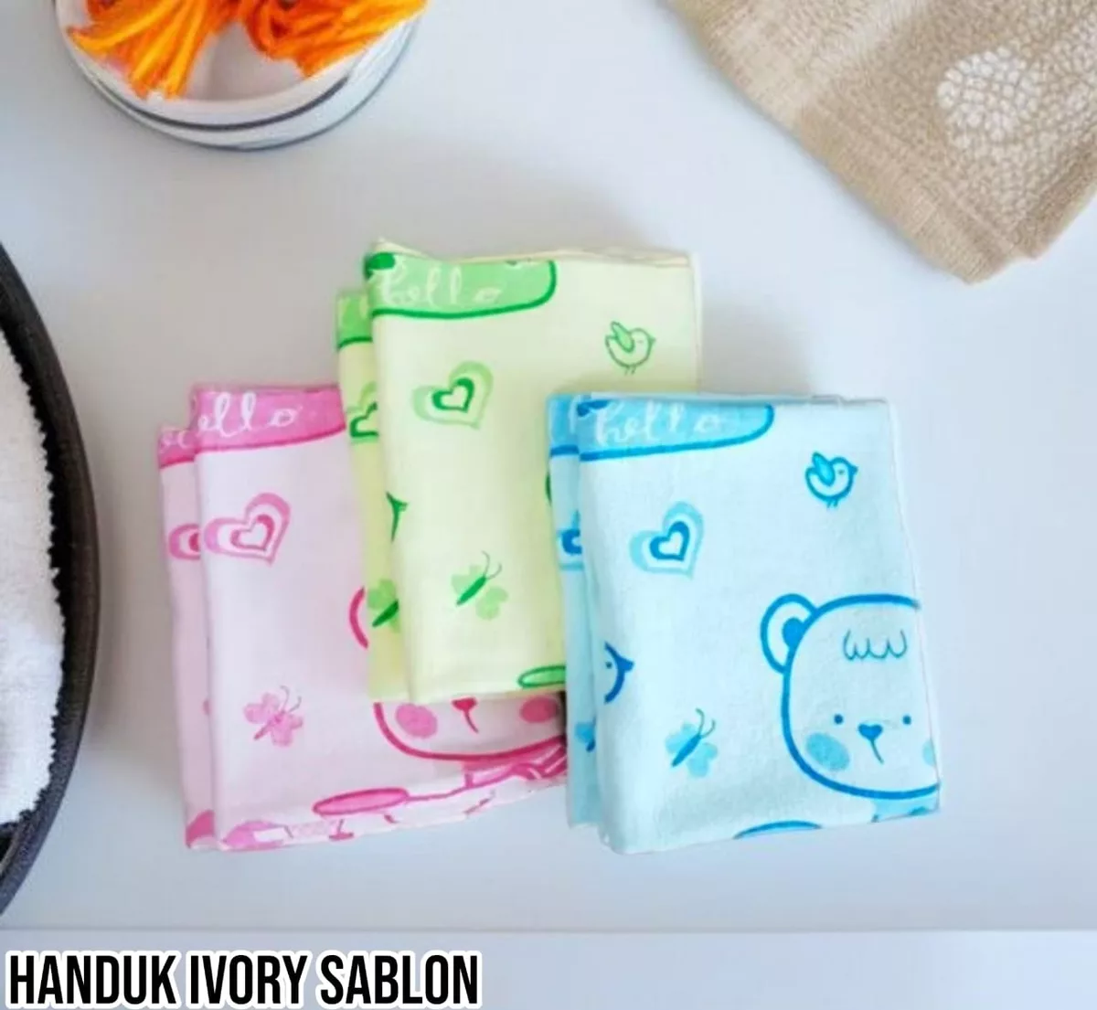 Handuk Ivory Sablon
