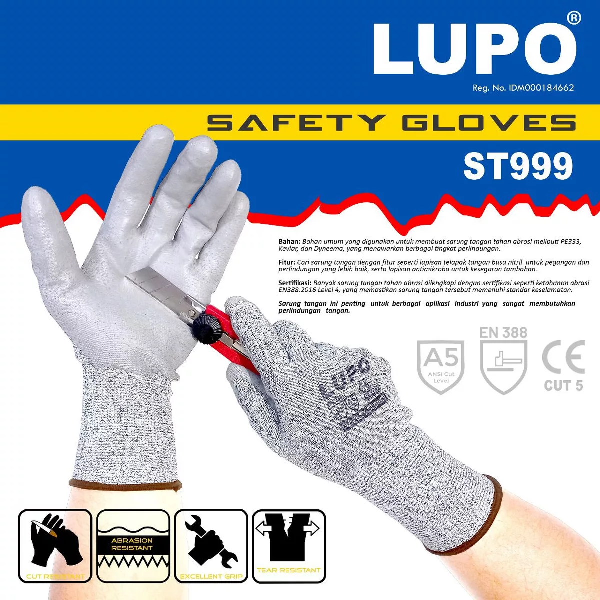 Sarung Tangan Safety LUPO ST999