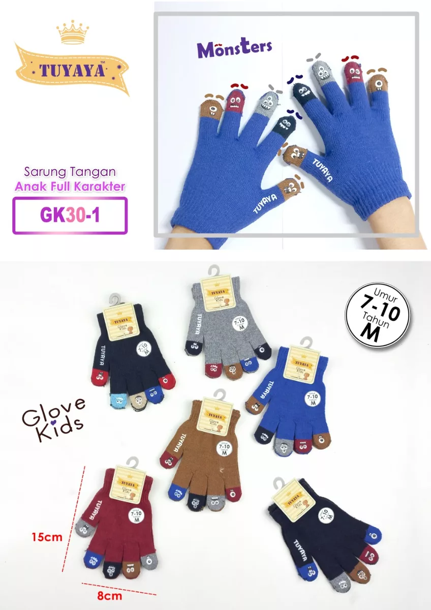 Sarung Tangan Anak Full Karakter Tuyaya GK30-1