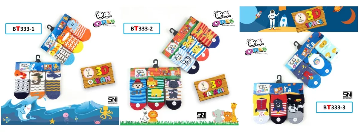 Kaos Kaki Bayi OREO BT333