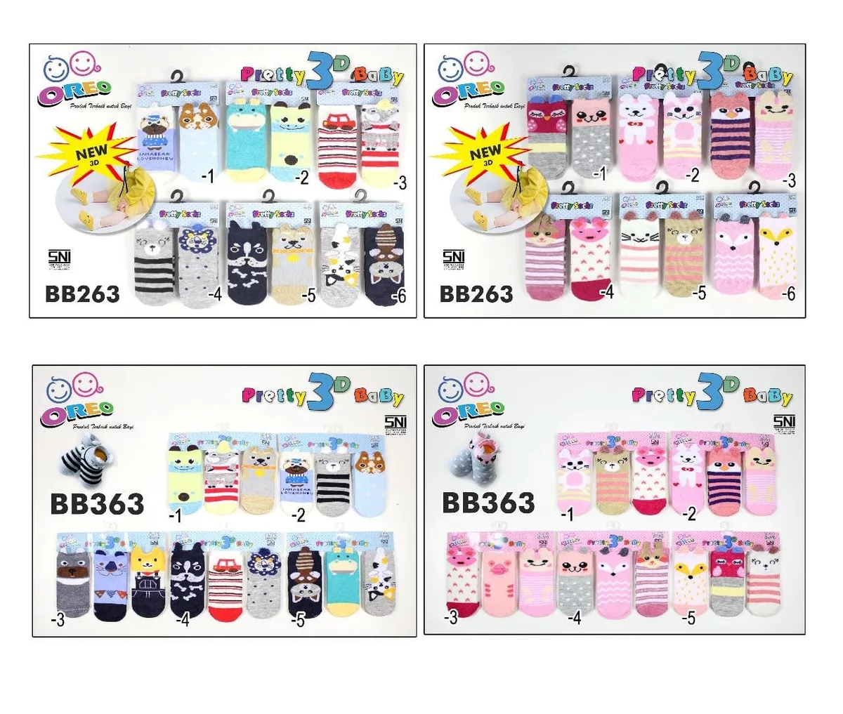 Kaos Kaki Bayi OREO BB263