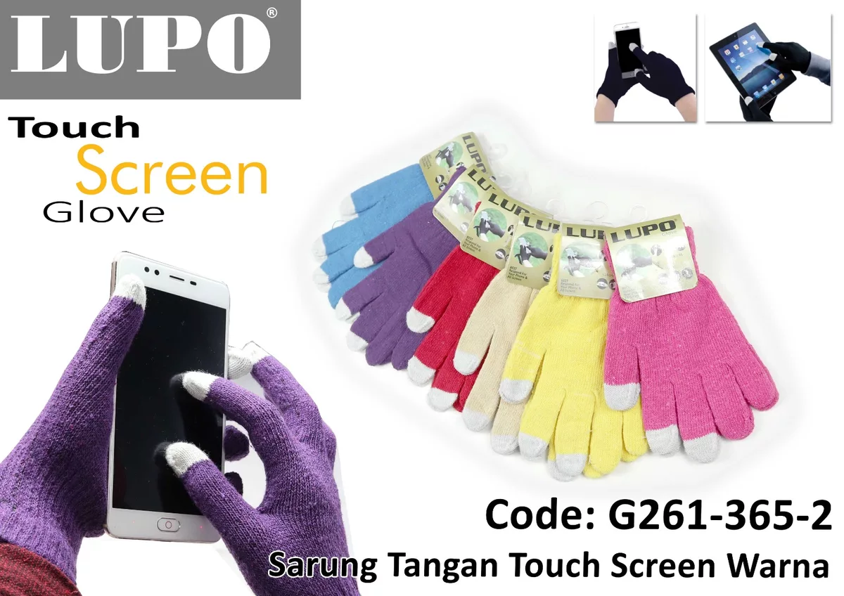 Sarung Tangan Touch Screen Warna LUPO G261-365-2