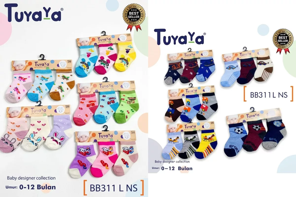 Kaos Kaki Bayi Tuyaya BB311LNS