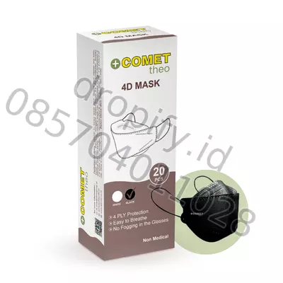 Masker COMET Theo 4D (Box 20 Pcs) kemasan box