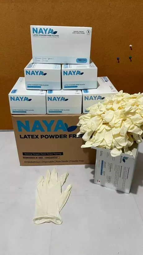 NAYA Latex Powder Free kemasan box