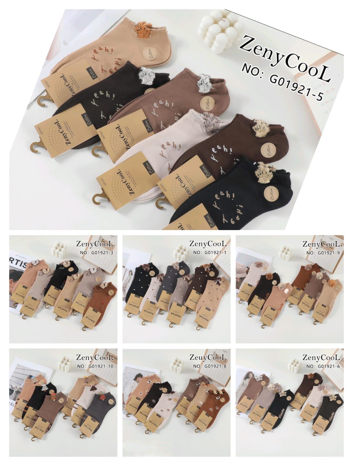 Kaos Kaki Gelea G02722-04 Pastel