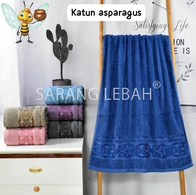 Handuk Mandi Katun Asparagus Sarang Lebah